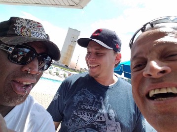 Dr. Hodge with Andy The Billionaire and Dennis Rodman Dr. Hodge with Andy The Billionaire and Dennis Rodman
